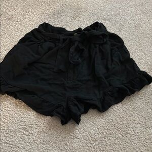 Umgee USA Linen blend-Black Women's Shorts size small